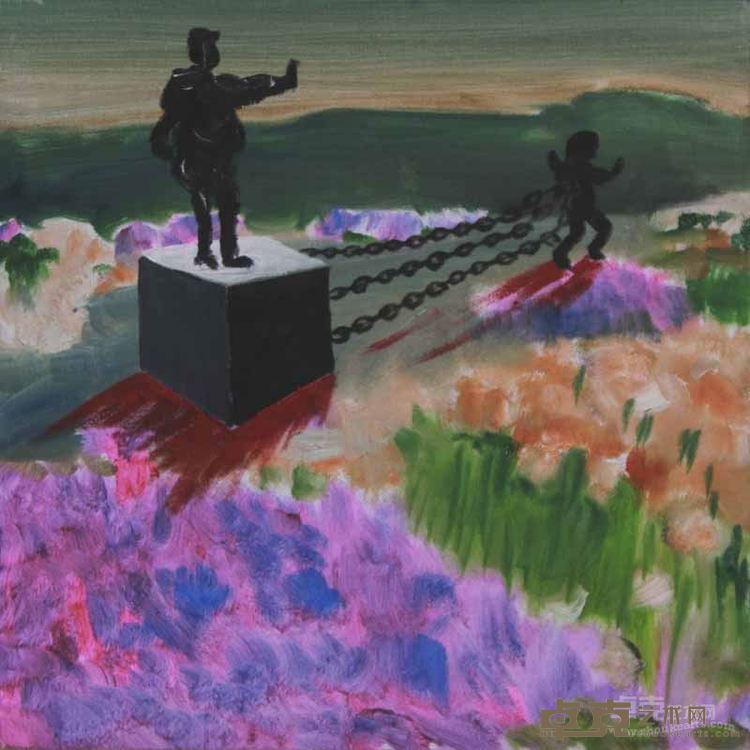 伤心欲绝的祖大 50x50cm    布面油画     2015