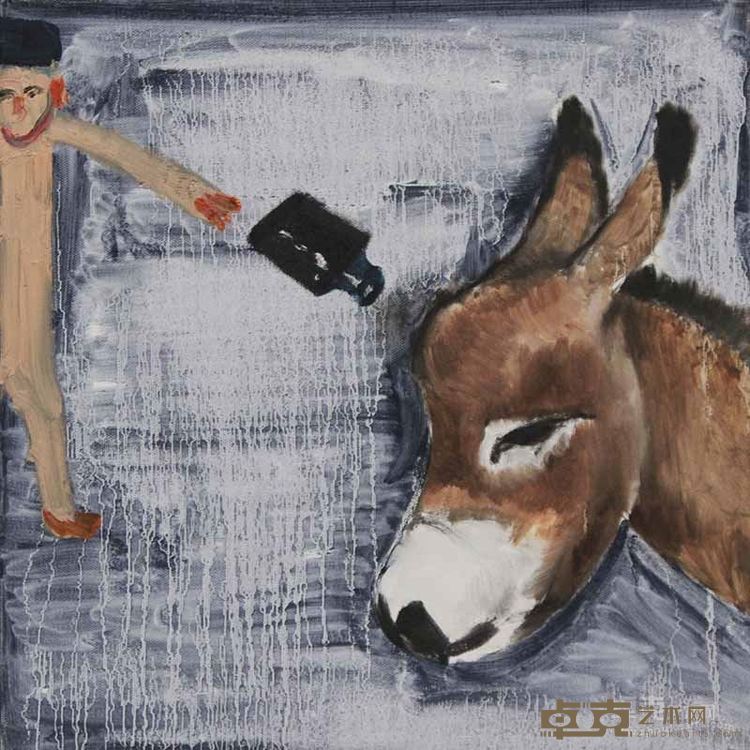水壶底那么大    Big as a kettle bottom   50x50cm    布面油画   oil on canvas    2015