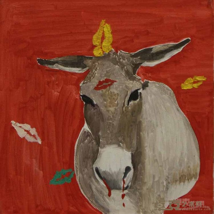 他再次远离我 50x50cm    布面油画     2015