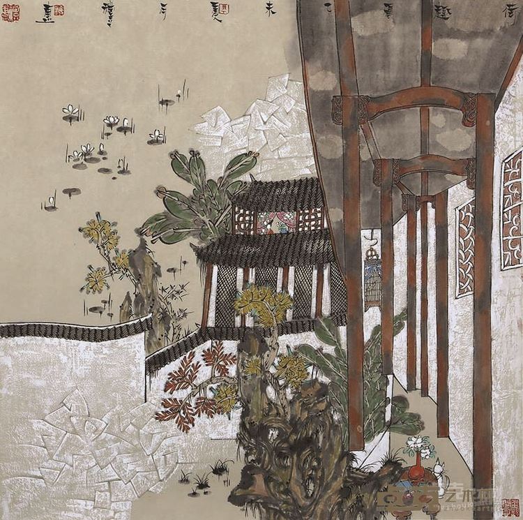 《荷趣图》胡礼惠