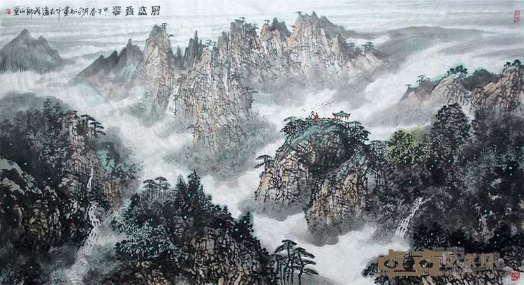 《层峦叠翠》张松
