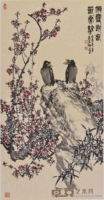 《傲雪迎春》朱秀坤