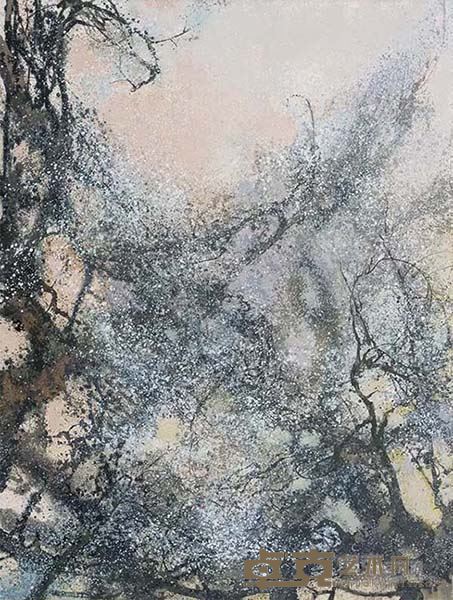 梅筋      布面油画    250 × 190cm    2014