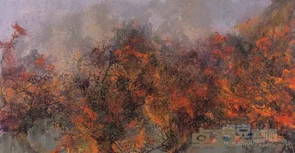 妙造自然     布面油画     260 × 500cm    2015