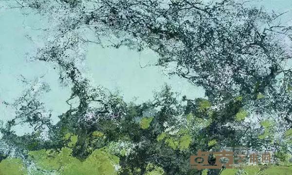 暖珠帘    布面油画   150 × 250 cm     2013