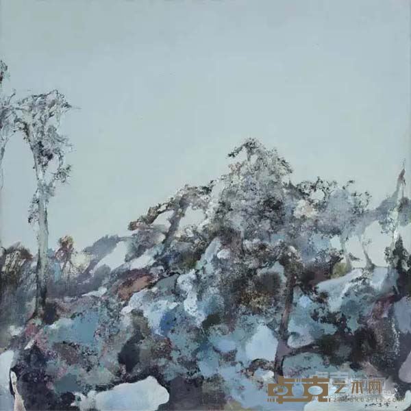 穹雪    布面油画     200 × 200cm      2000