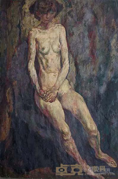 人体系列8     布面油画     140 × 97cm       1986