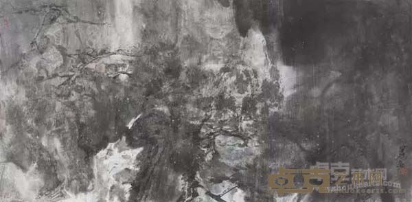 水墨之十一      纸本水墨     70 × 138cm        2015