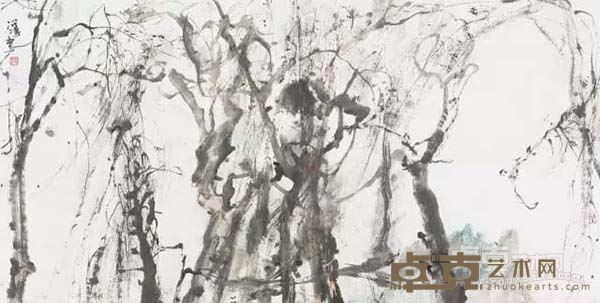 水墨之十三      纸本水墨     70 × 138cm       2015