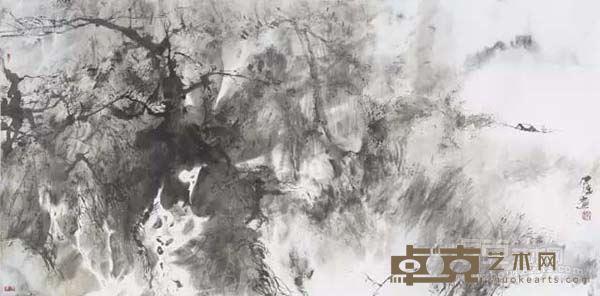 水墨之十四       纸本水墨      70 × 138cm     2015
