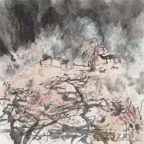 水墨之十五      纸本水墨        67 × 67cm      2015