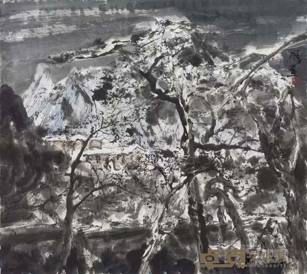 水墨之十七      纸本水墨        68 × 80cm     2015