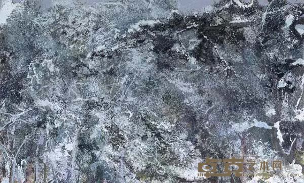 雪入松山    布面油画    250 × 415cm     2015