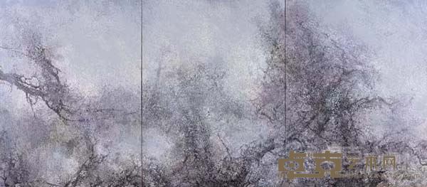 窅然空寂    布面油画   250 × 190cm×3    2014