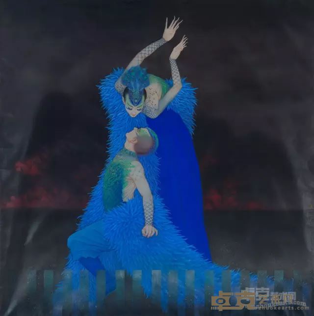 《2015一号》200x200cm  绢本