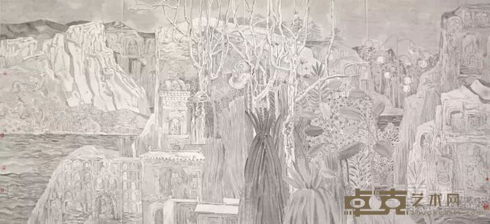 白光  180x384cm 纸本水墨  2012