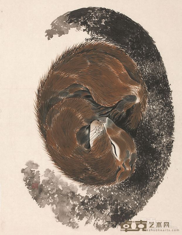 高翔《蛰之十八》50×36.5cm绢本设色2015