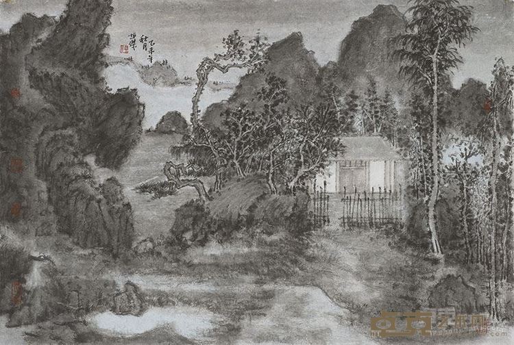 温恒杰《皖南印象之一》47×69cm纸本水墨2015