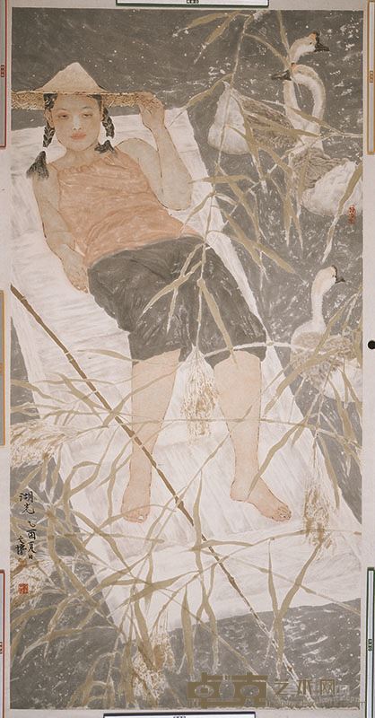 湖光 136x68cm 2005年