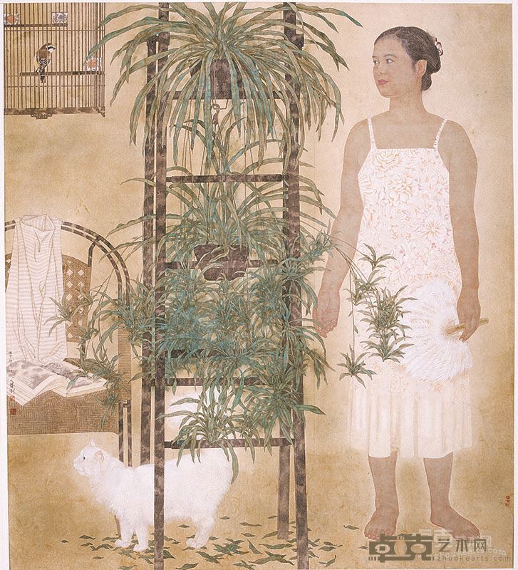 有猫的人家 180x180cm 2000年