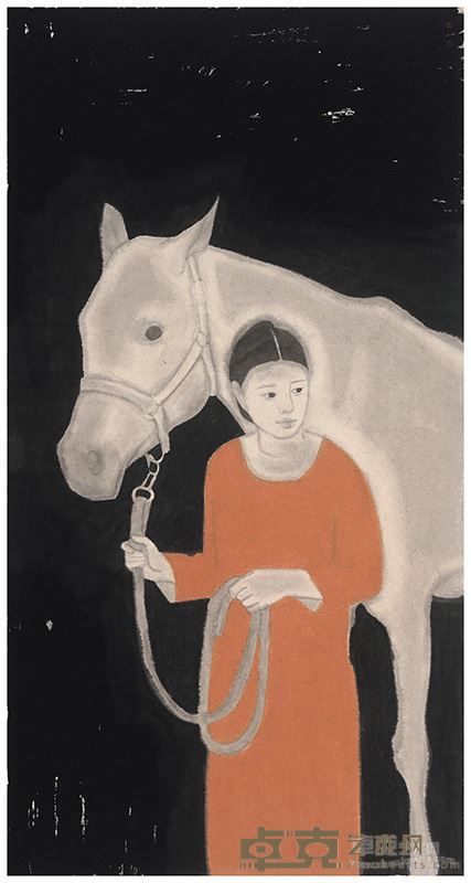 黄丹 引 144x74cm 宣纸设色 2015