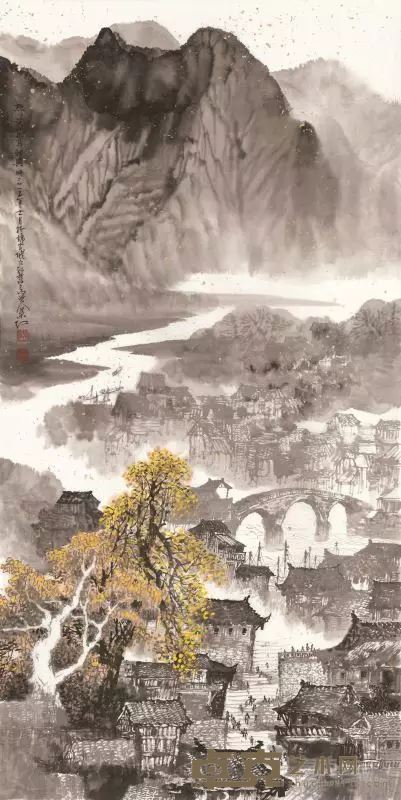 姚叶红  秋韵 65cm×130cm 中国画