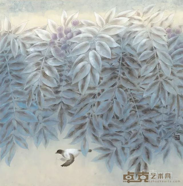 江溶  早霜 55cm×55cm 中国画