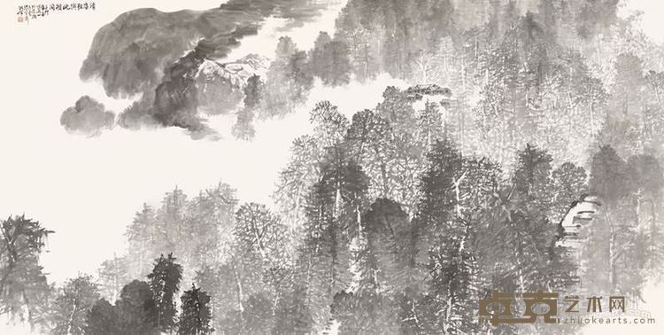 程峰  清虚滩与此相同 69cm×138cm 中国画