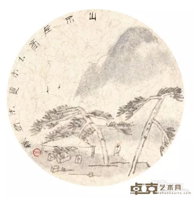 刘朴  山不在高 28cm×28cm 中国画