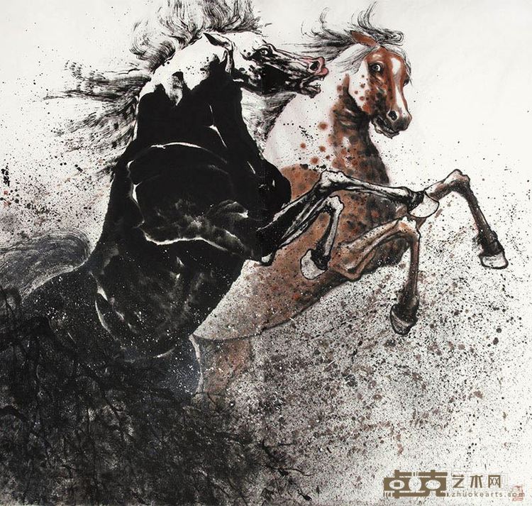 争雄图   180×180cm  2014年