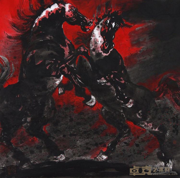 雄起图  68×68cm 2015年