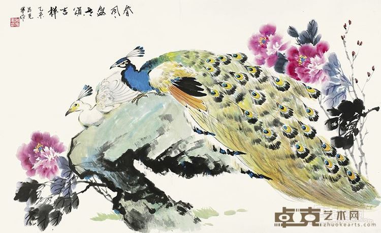吴克军 国画 《春风盛世颂吉祥》112X69cm