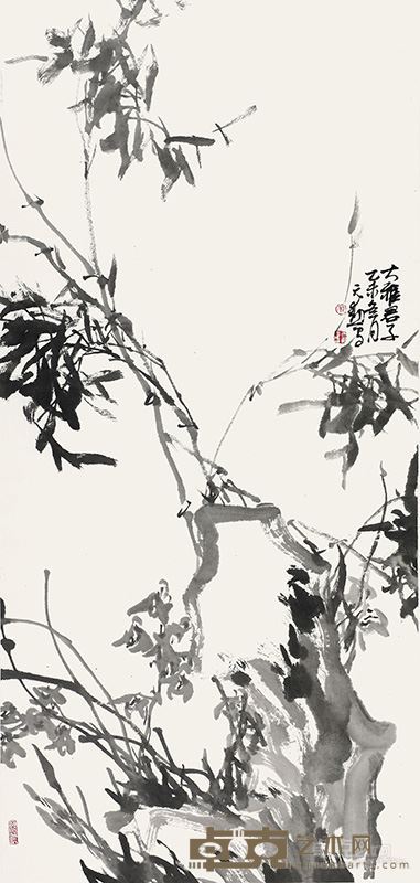 寇元勋 国画 《大雅君子》 137*68cm