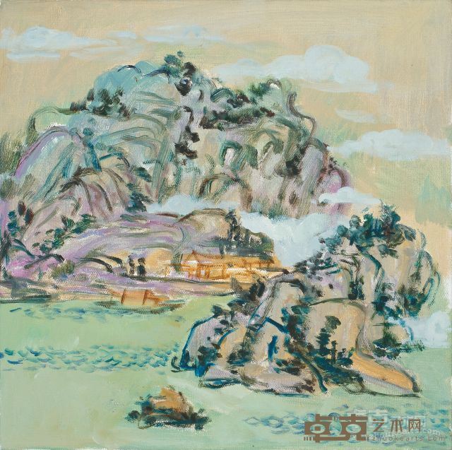 云水山间  布面油画 400x400mm 2013