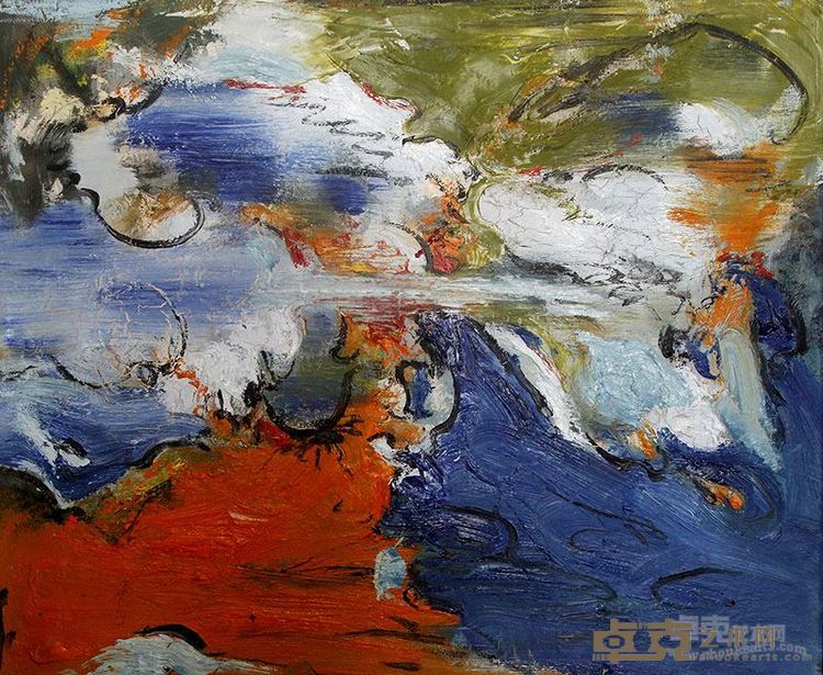 肖豪 《分离》 布面油画 40×50cm 2014
