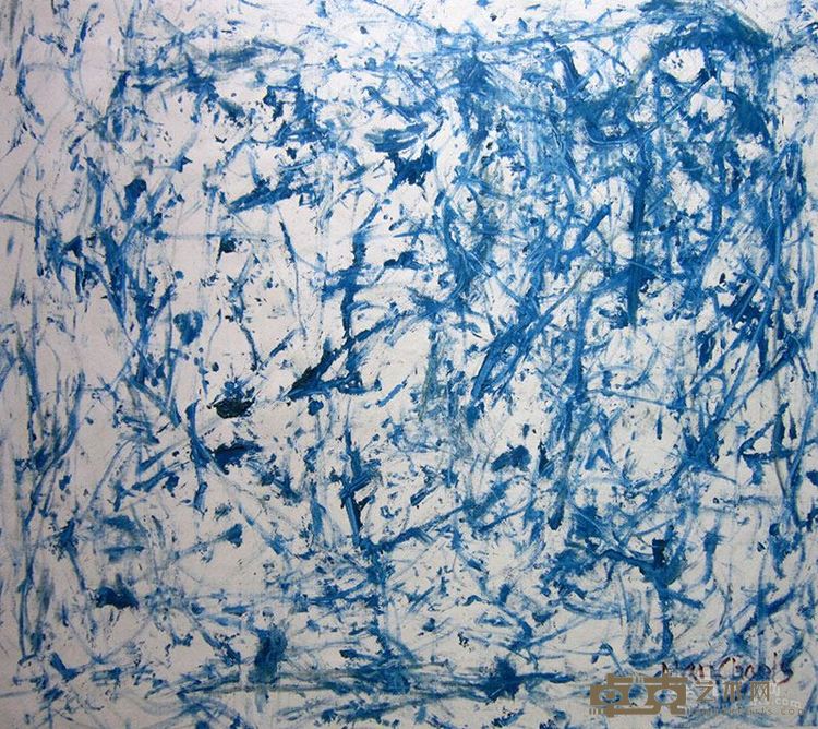 南巢《蓝色2号》布面油画  87.5×97.8cm  2015