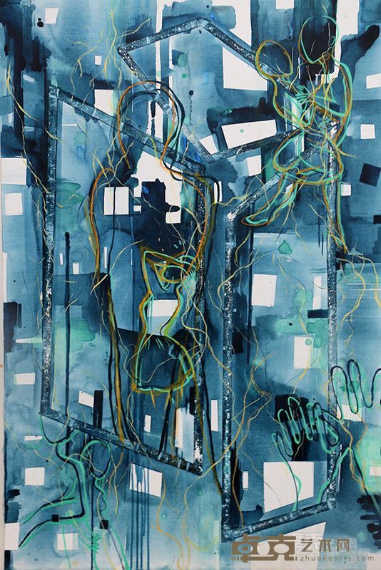 张黛 《乌鹊南飞》2 120X80CM 布面综合 2015
