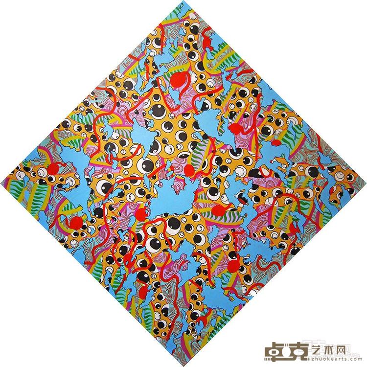 邹强 《窥视2》 145x145 综合材料 2013