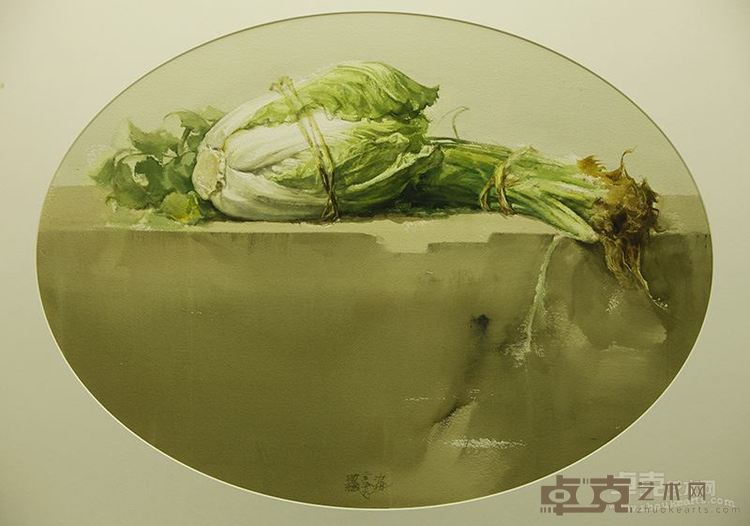 吴国祥 《静物之二——银帮脆叶》76X54cm