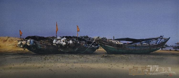 李宁《不再重现的风景-29》 49.5x110cm 纸本水彩 2015年绘  指定