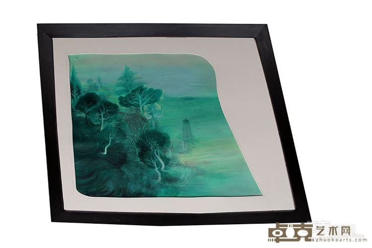 灵塔70×55cm 2014 纸板油画