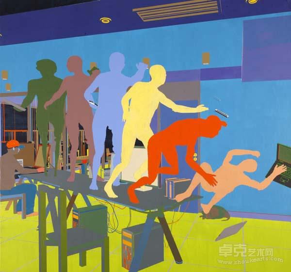 《盲目》 100x100cm 2014