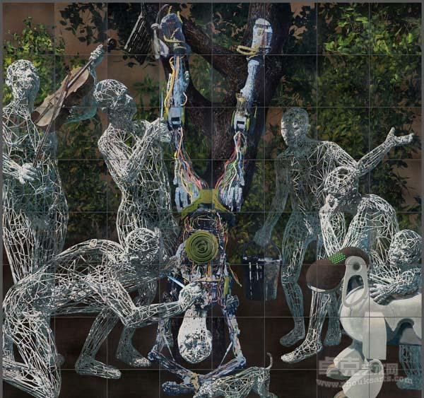 《公敌》 800x800cm 2014
