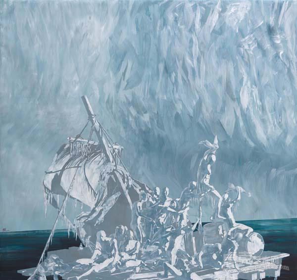 《筏》 200x200cm 2013