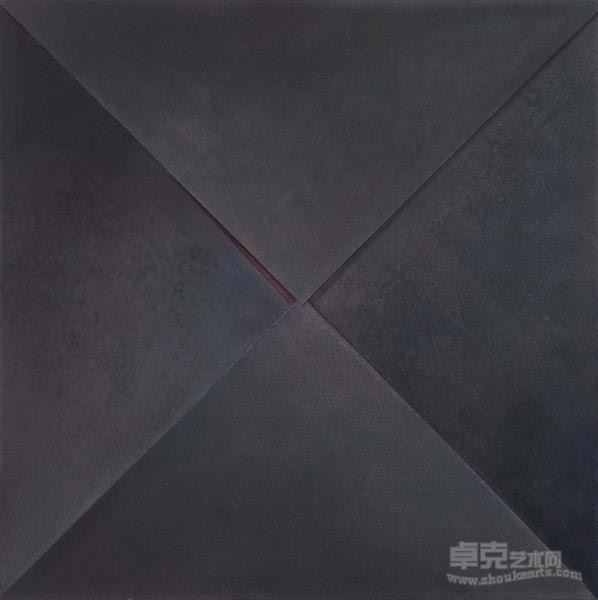 张伟-矿物质、水彩综合材料 120x120cm 2014