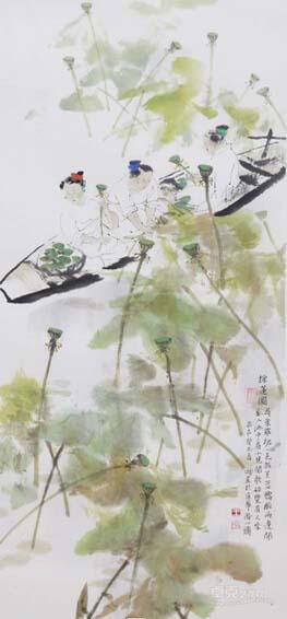 《采莲图》 王明明