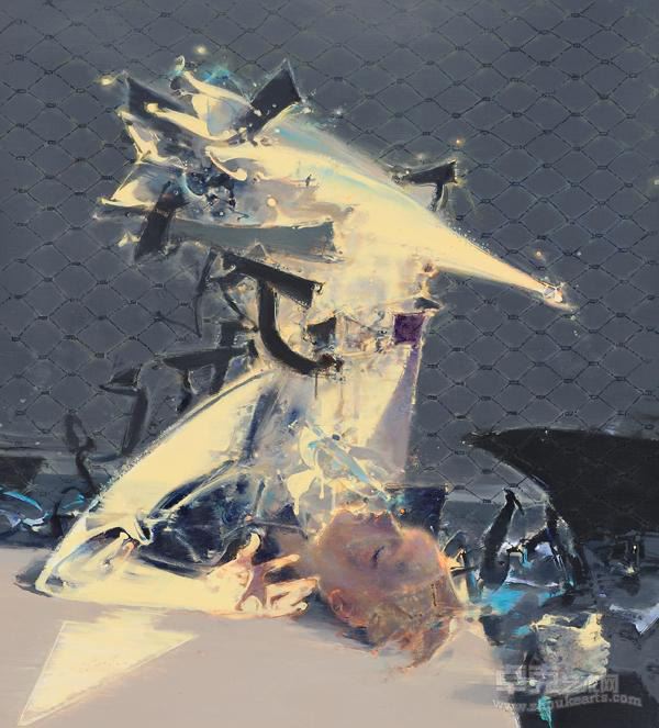 《2014•献给在一切灾难中承受着苦难的人们》何臻 86cm×76cm