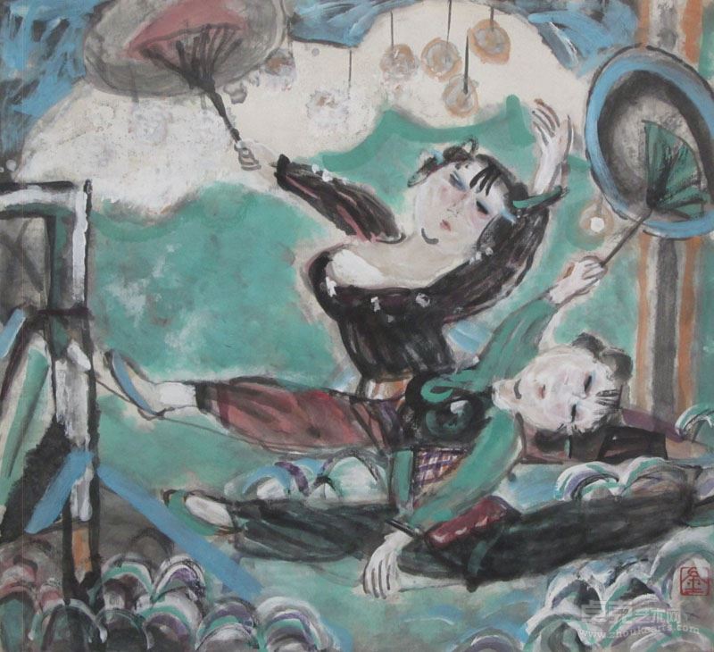 杂技系列1 44X48cm