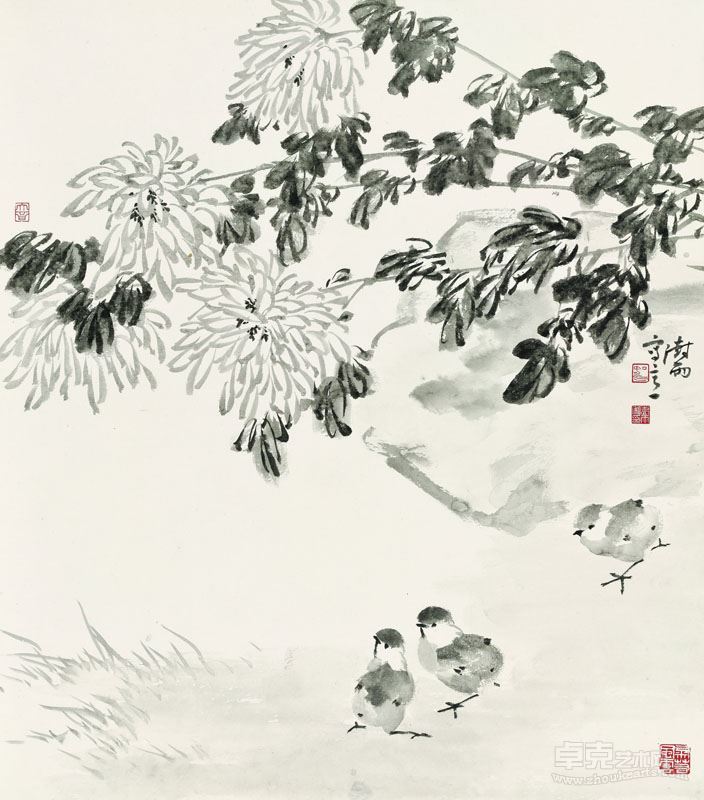 清淡接晋人  纸本水墨