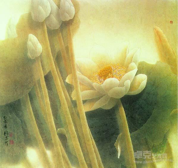 《荷》 李魁正